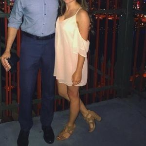 XS Tobi - Off-the-Shoulders Shift Mini Dress